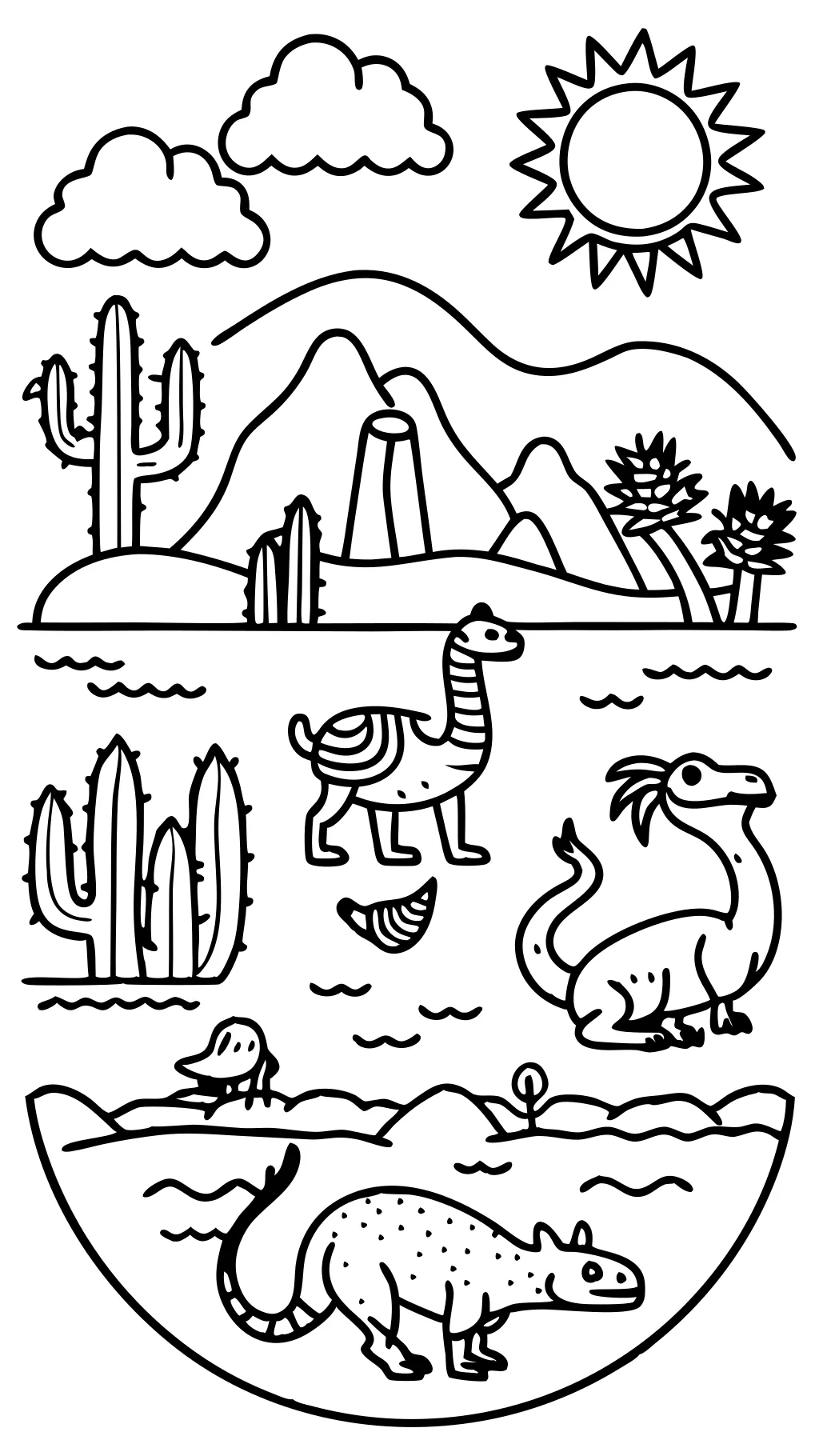 desert animals coloring pages